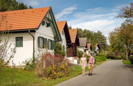 Kellergasse in Heiligenbrunn als historisches Merkmal